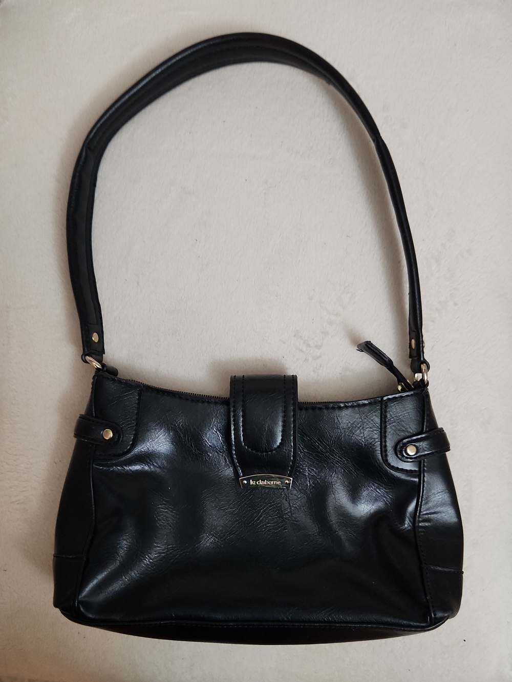 Liz Claiborne Black Shoulder Bag with Single Strap
